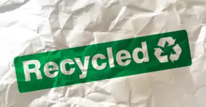 Why is recycled paper better for the environment?
