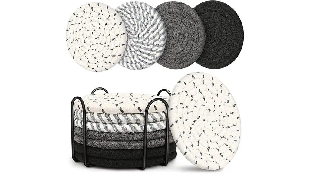 absorbent drink coaster set