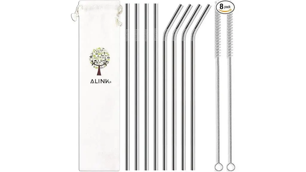 alink stainless steel straws