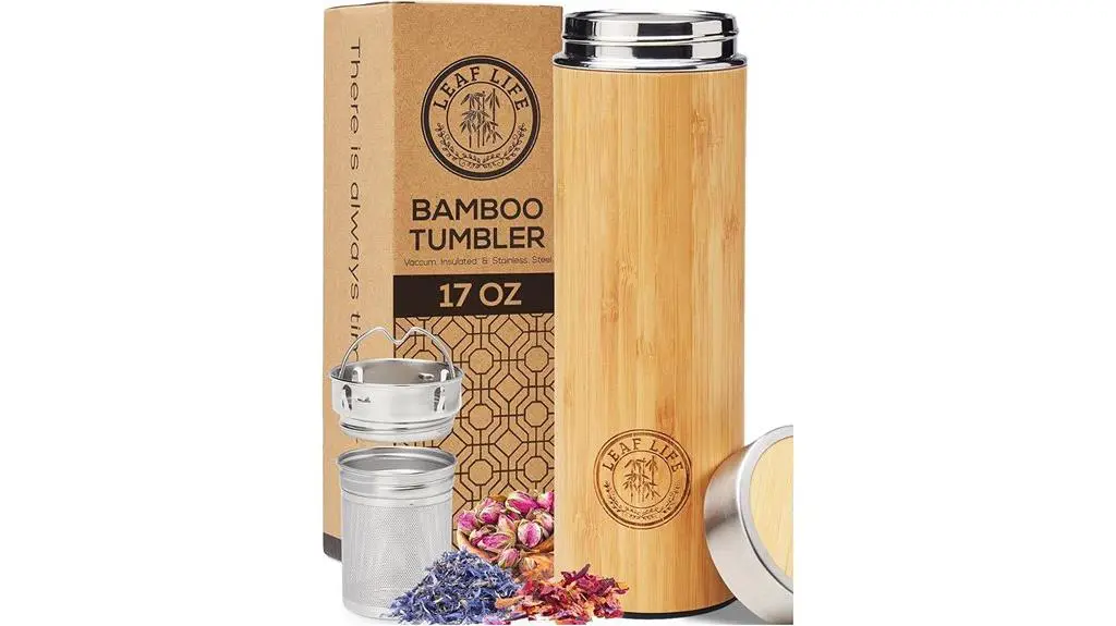 eco friendly bamboo tea bottle