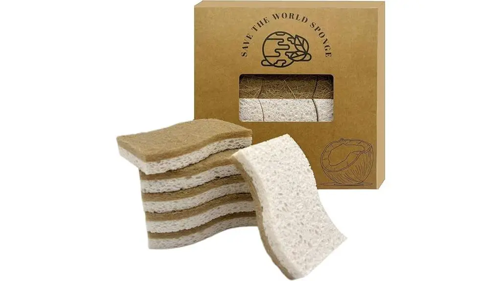 eco friendly coconut kitchen sponge