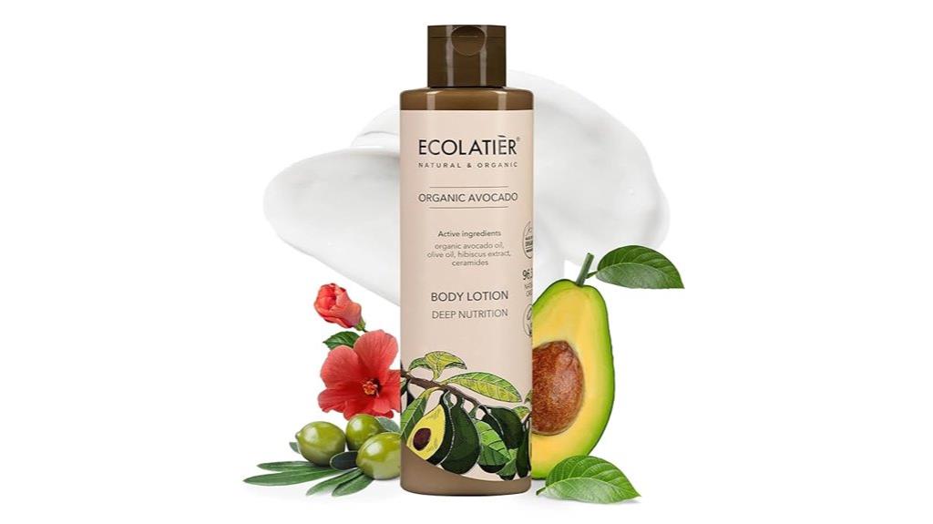 organic avocado moisturizing lotion