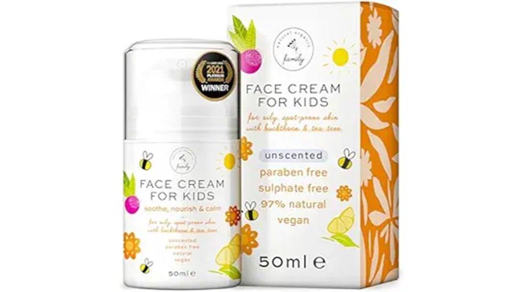 kids gentle face cream