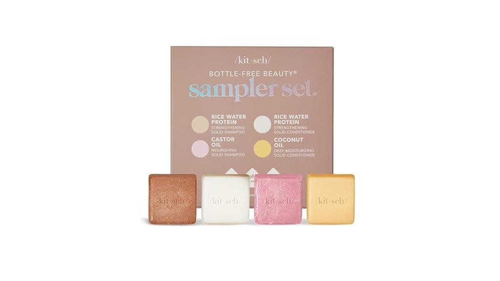 kitsch shampoo conditioner bar set