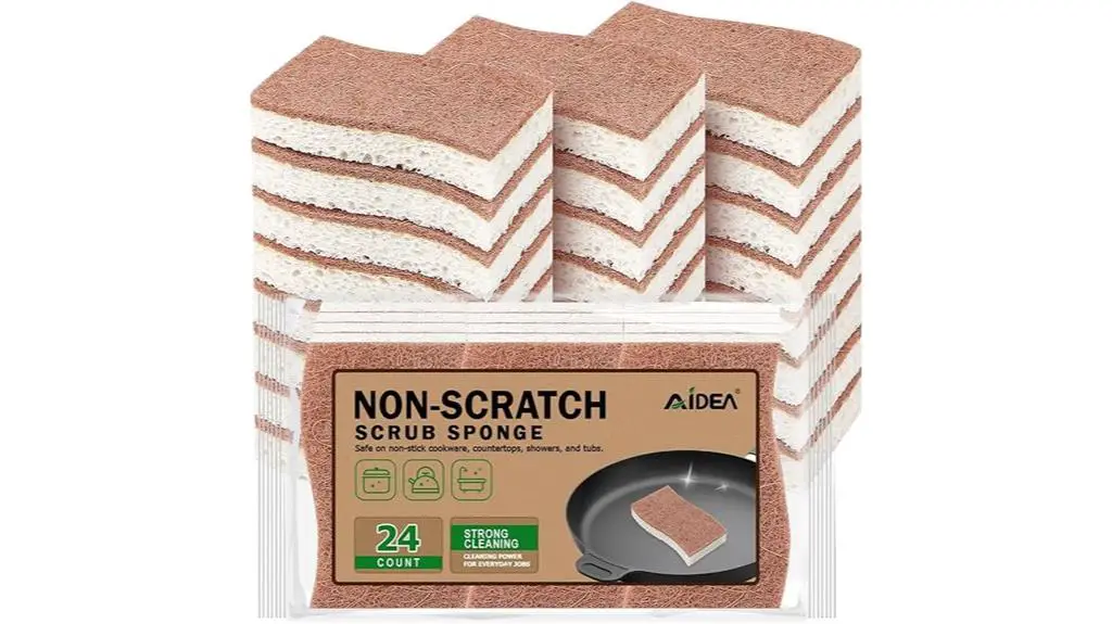 non scratch kitchen scrub sponges