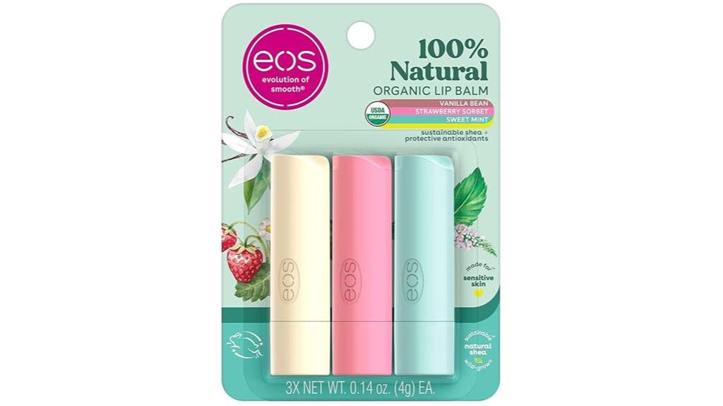 organic lip balm set