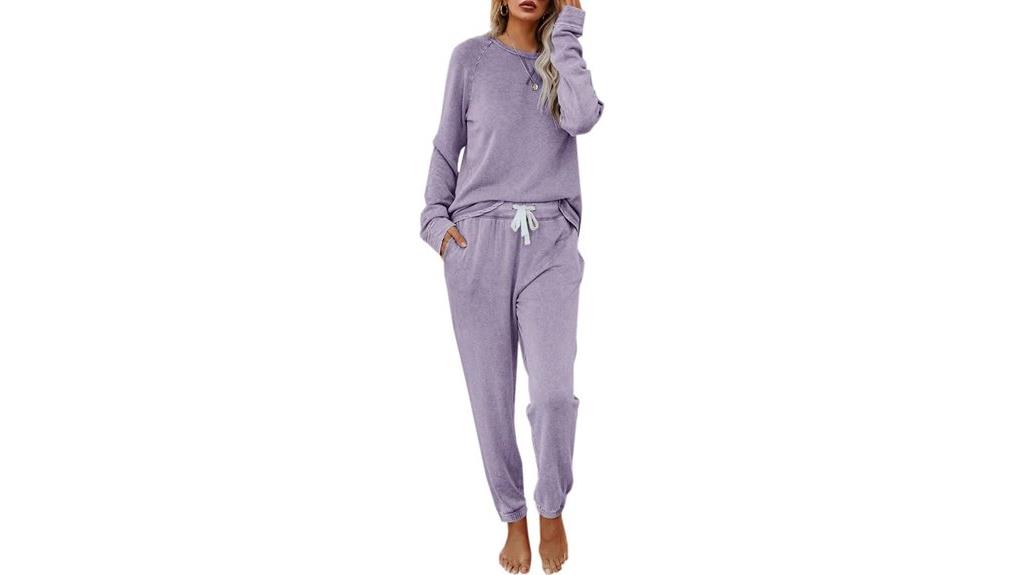 solid women s sweatsuit set