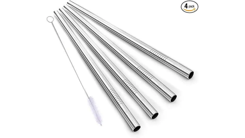 stainless steel smoothie straws