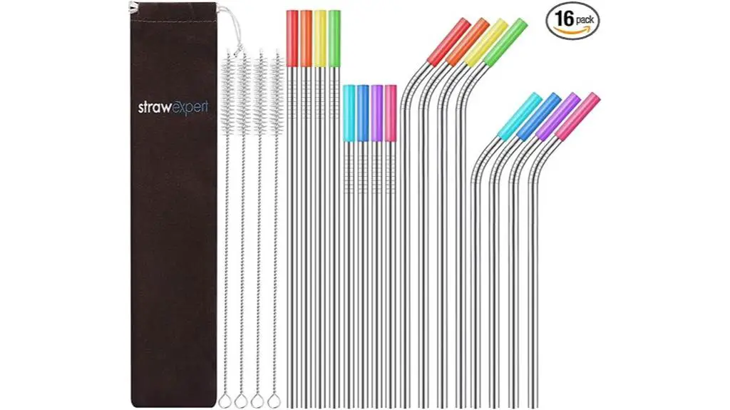 travel friendly stainless steel straws