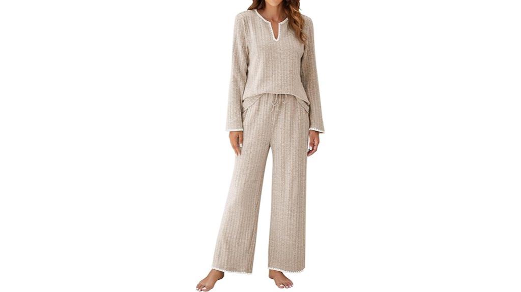 women s fleece pajama set