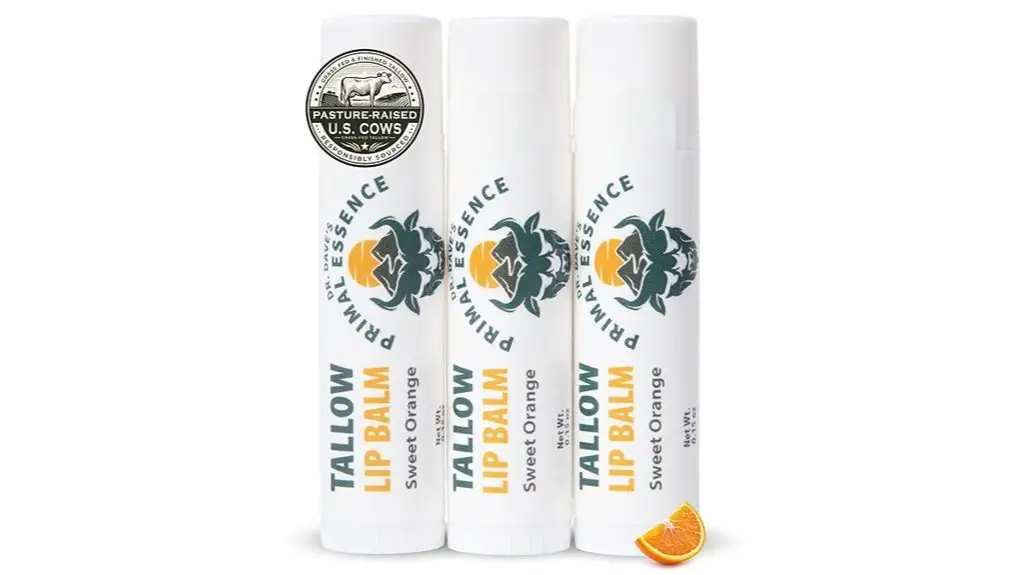 moisturizing tallow lip balm