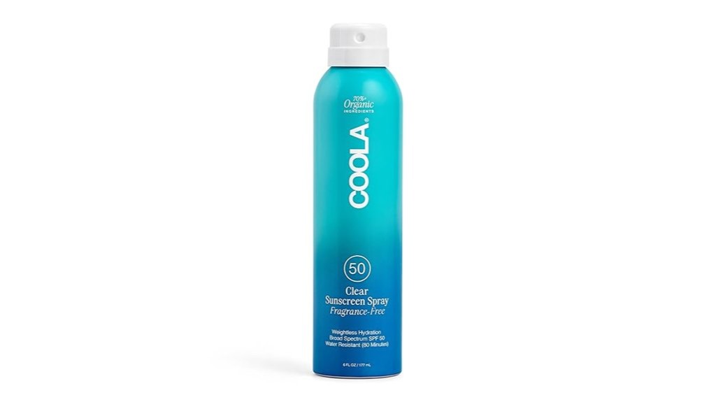 organic spf 50 sunscreen spray