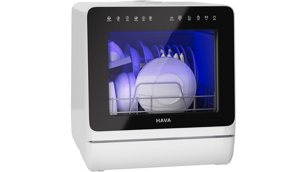 compact dishwasher with softener