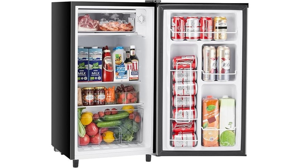 compact fridge with freezer