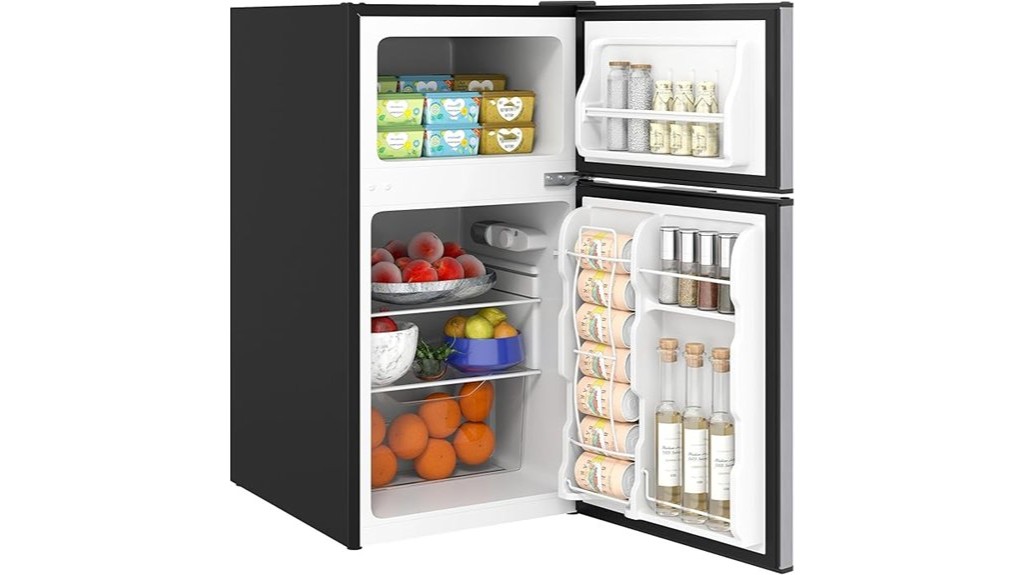 compact refrigerator with freezer