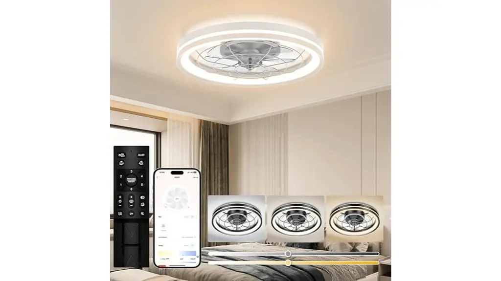 modern white ceiling fan