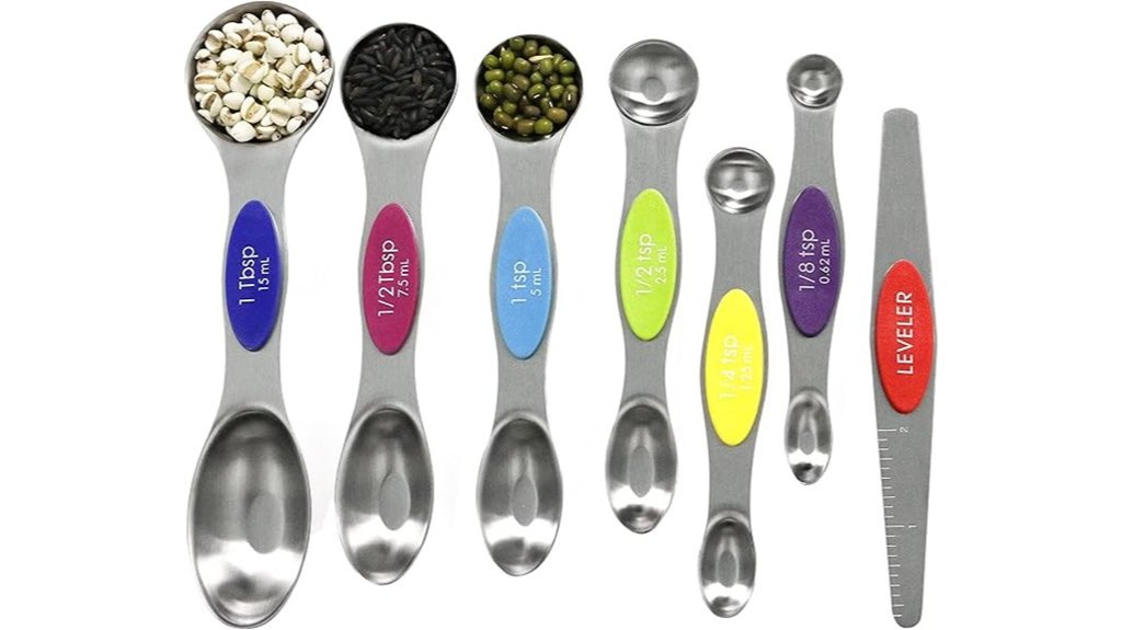 magnetic measuring spoons set