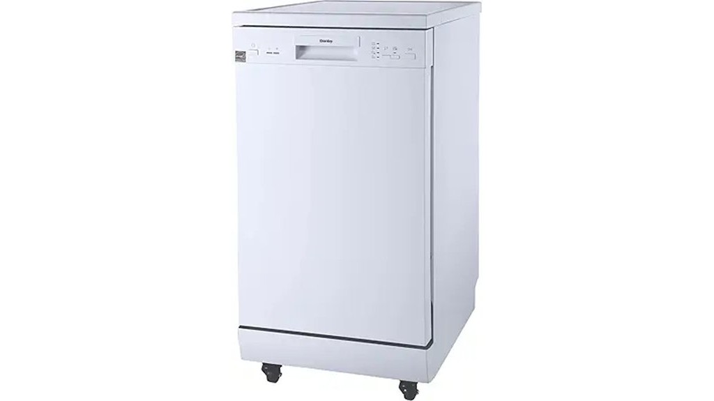 portable white dishwasher model